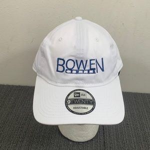 Bowen Center New Era 9Twenty Baseball Hat Mens OSFM White Blue Adjustable Cap